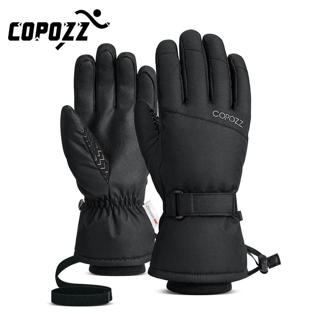 Copozz Men's Winter Ski Gloves