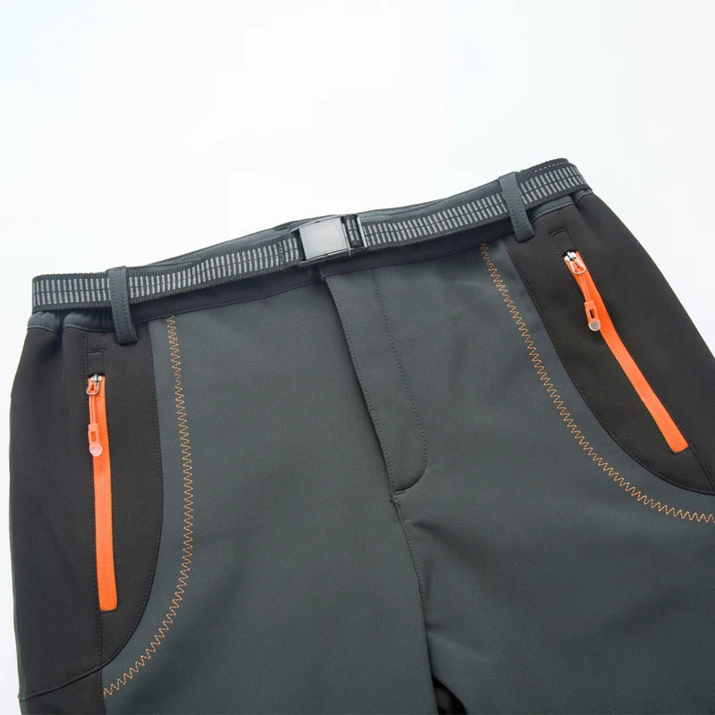 LNGXO Thick Warm Fleece Hiking Pants for Men