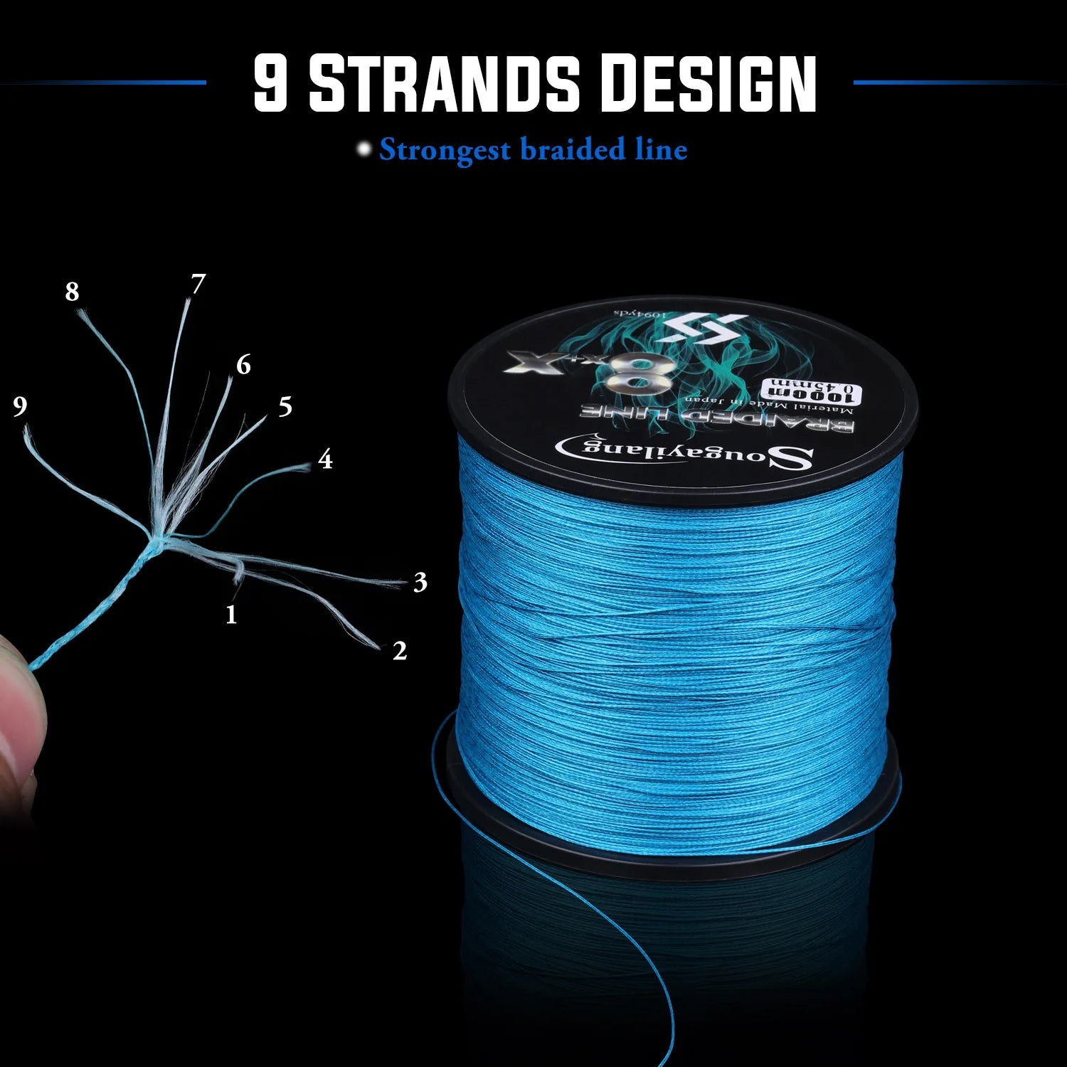 Sougayilang New 9-Strands PE Fishing Line