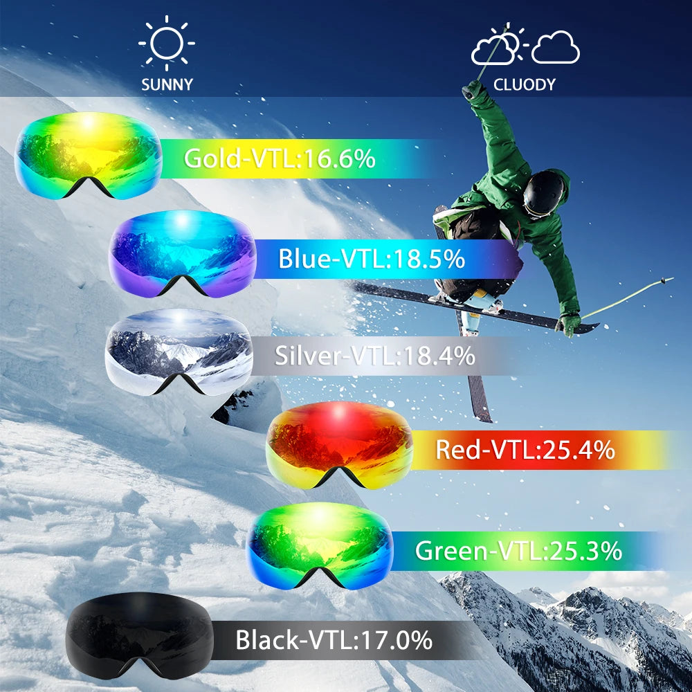 Sports Ski Goggles UV400 Masks