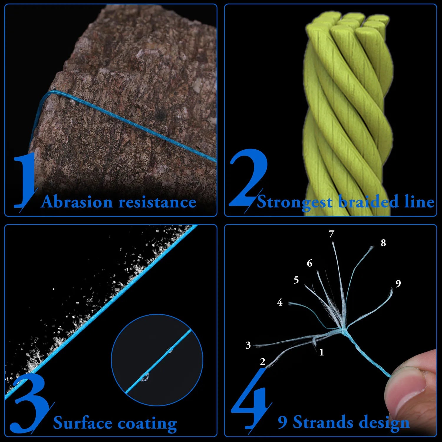 Sougayilang New 9-Strands PE Fishing Line