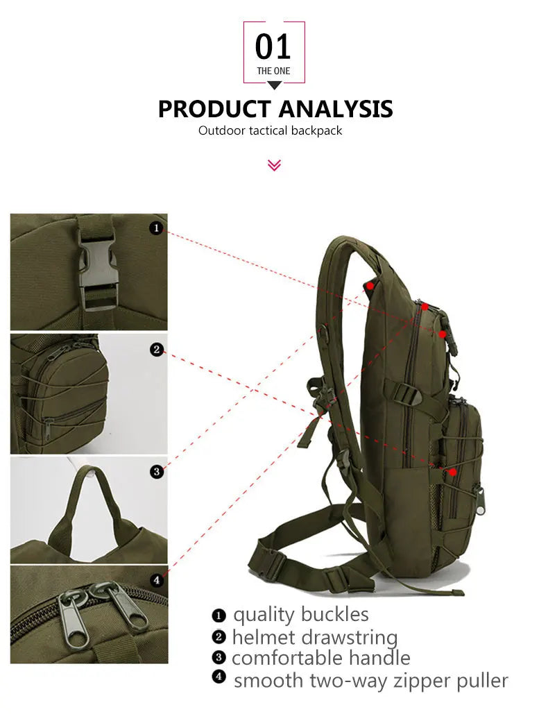 15L Molle Tactical Backpack