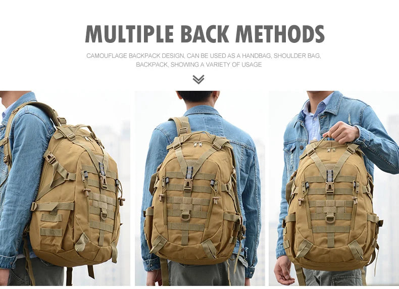 40L Tactical Molle Camping Backpack