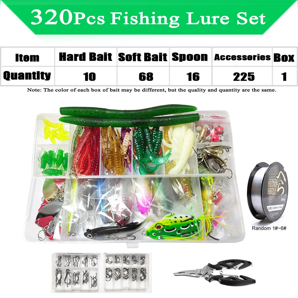 Fishing Lure Kit – Soft and Hard Bait Set