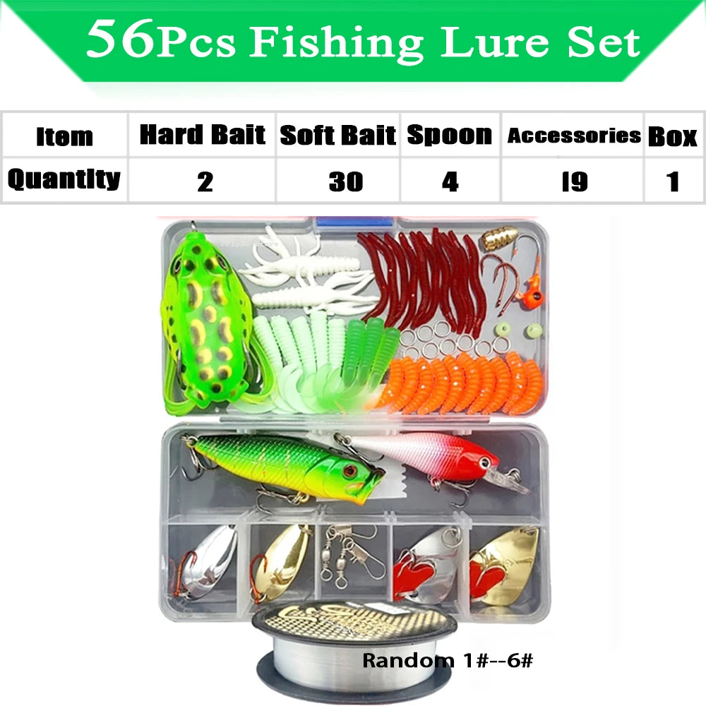 Fishing Lure Kit – Soft and Hard Bait Set