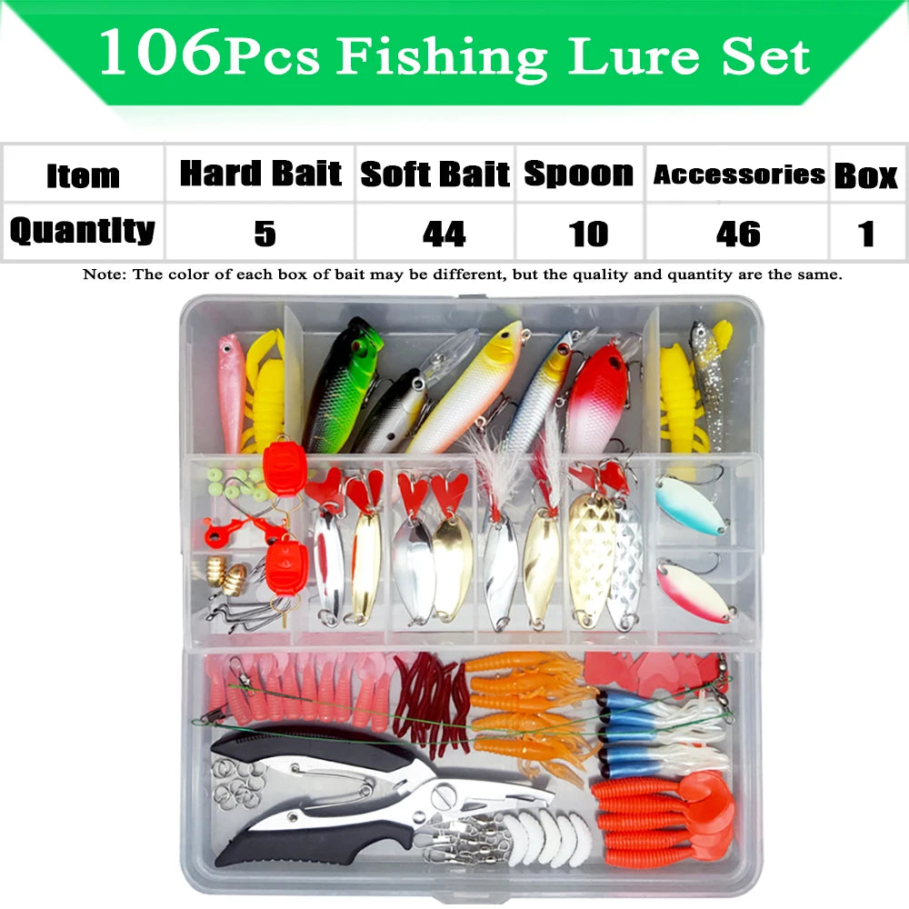 Fishing Lure Kit – Soft and Hard Bait Set