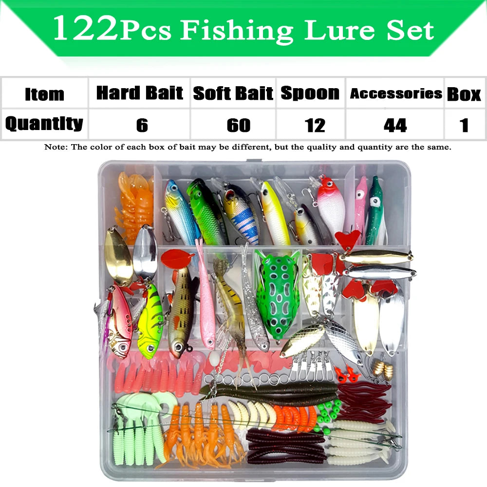 Fishing Lure Kit – Soft and Hard Bait Set