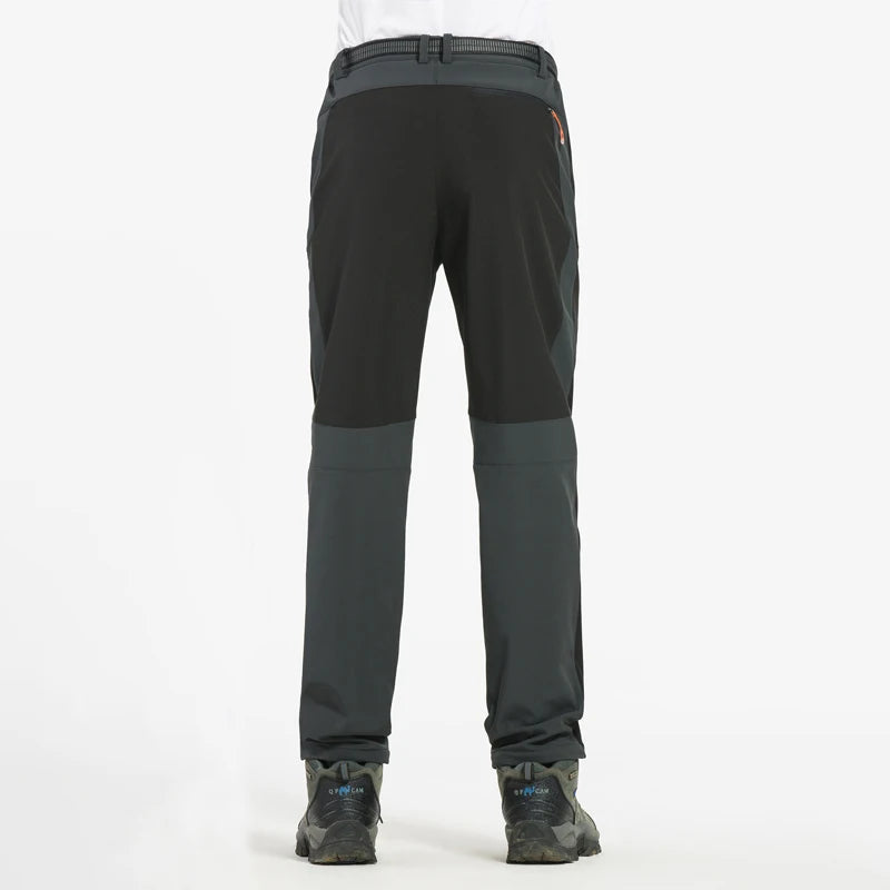 LNGXO Thick Warm Fleece Hiking Pants for Men