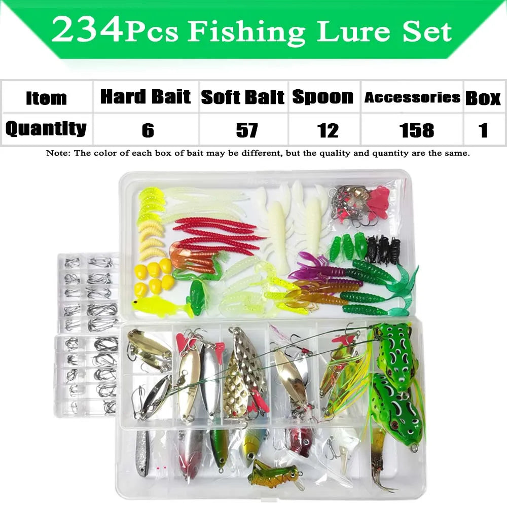 Fishing Lure Kit – Soft and Hard Bait Set