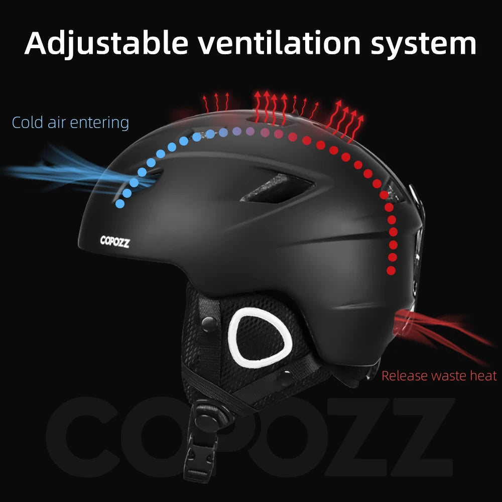 COPOZZ Light Ski Helmet with Safety Integrally-Molded Snowboard