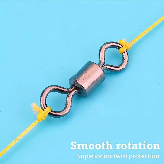 50/100pcs Bearing Swivel Fishing Connector