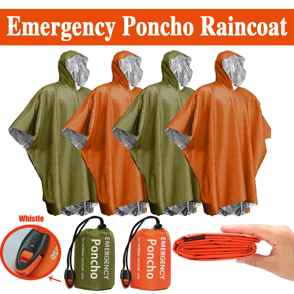 Emergency Waterproof Raincoat Poncho