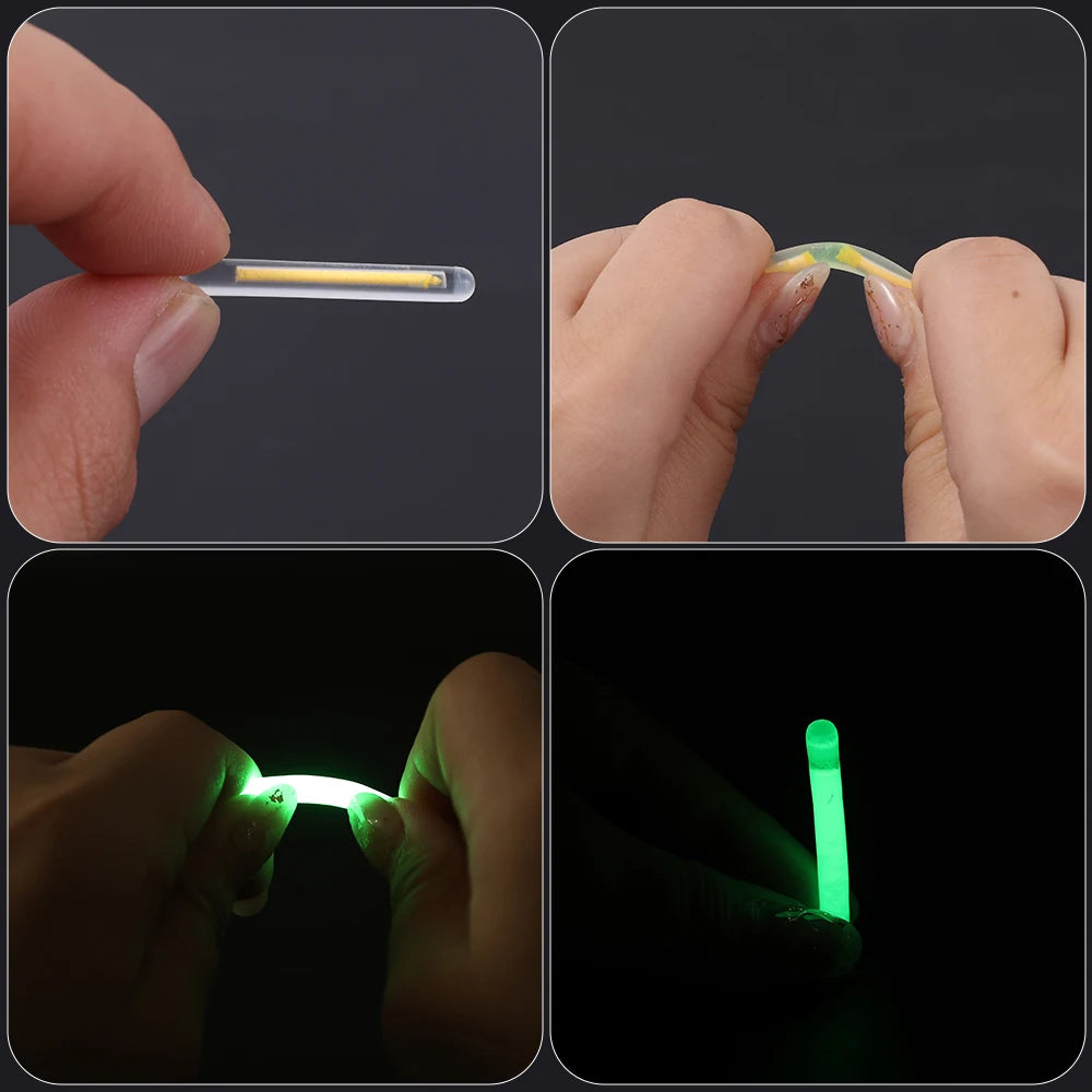 50/100PCS Firefly Fluorescent Fishing Rod Lights