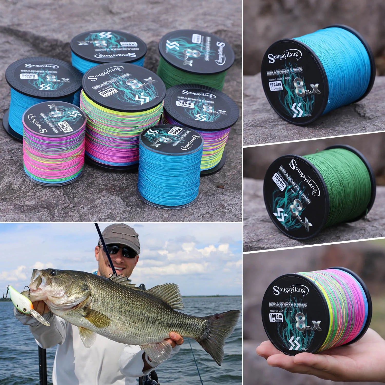 Sougayilang New 9-Strands PE Fishing Line