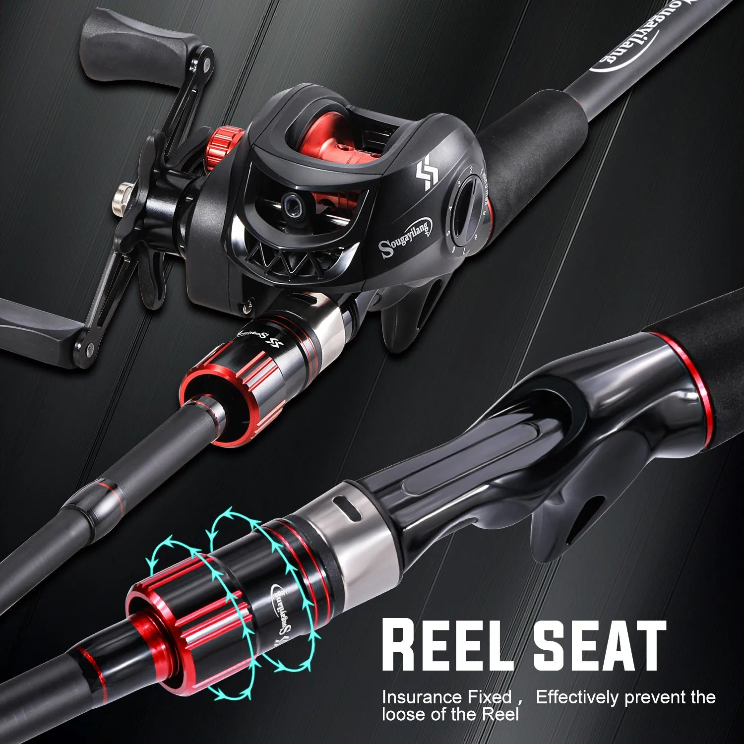 Sougayilang Fishing Rod and Reel Combo