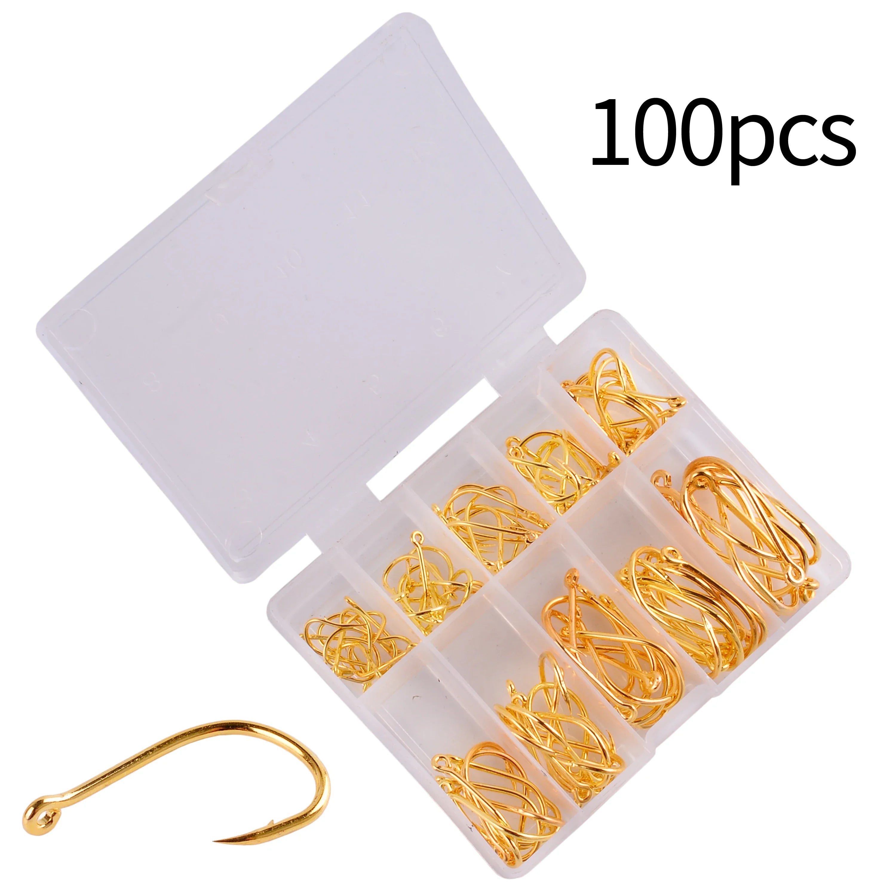 Aorace 100Pcs Fishing Hooks Set