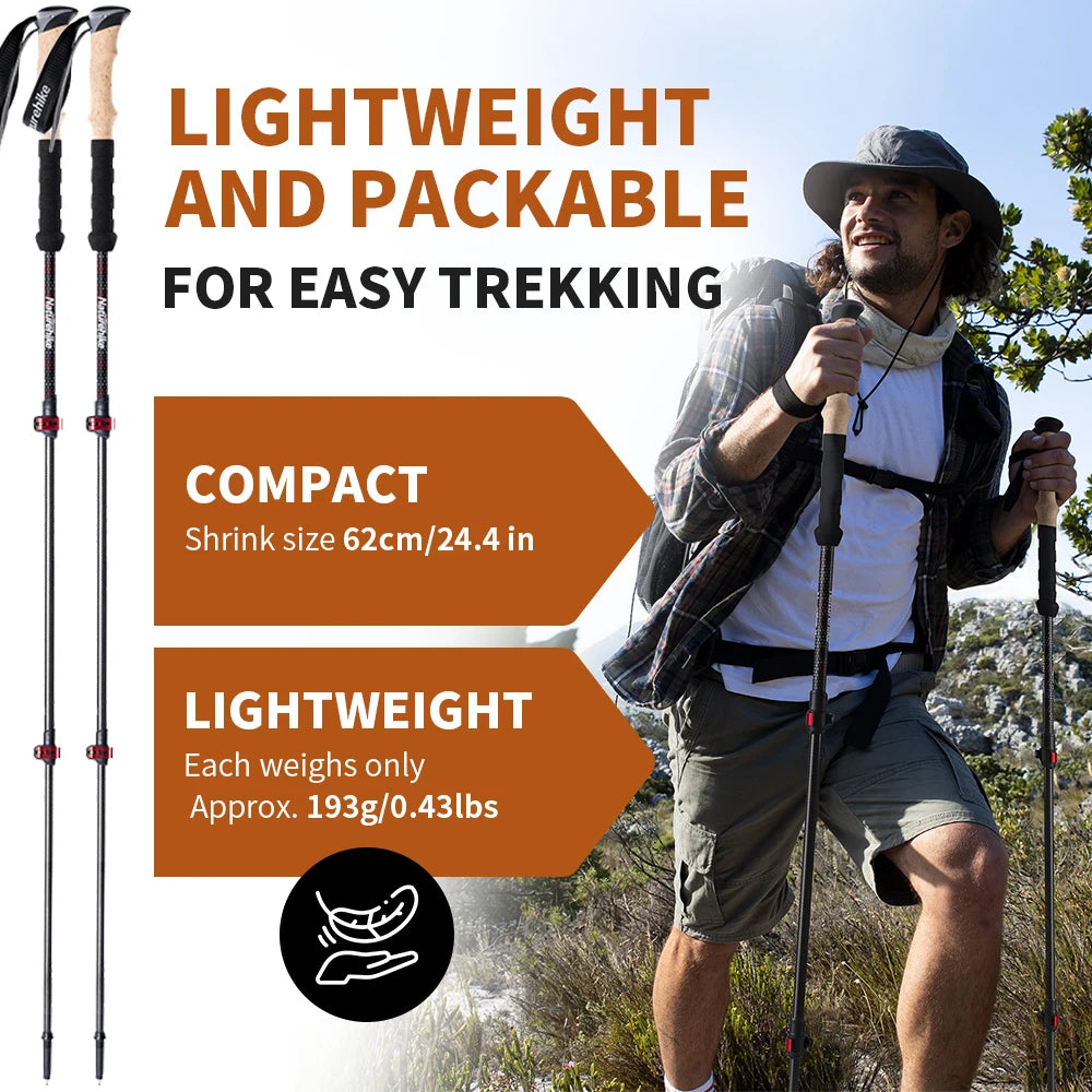 Naturehike Carbon Fiber Trekking Poles