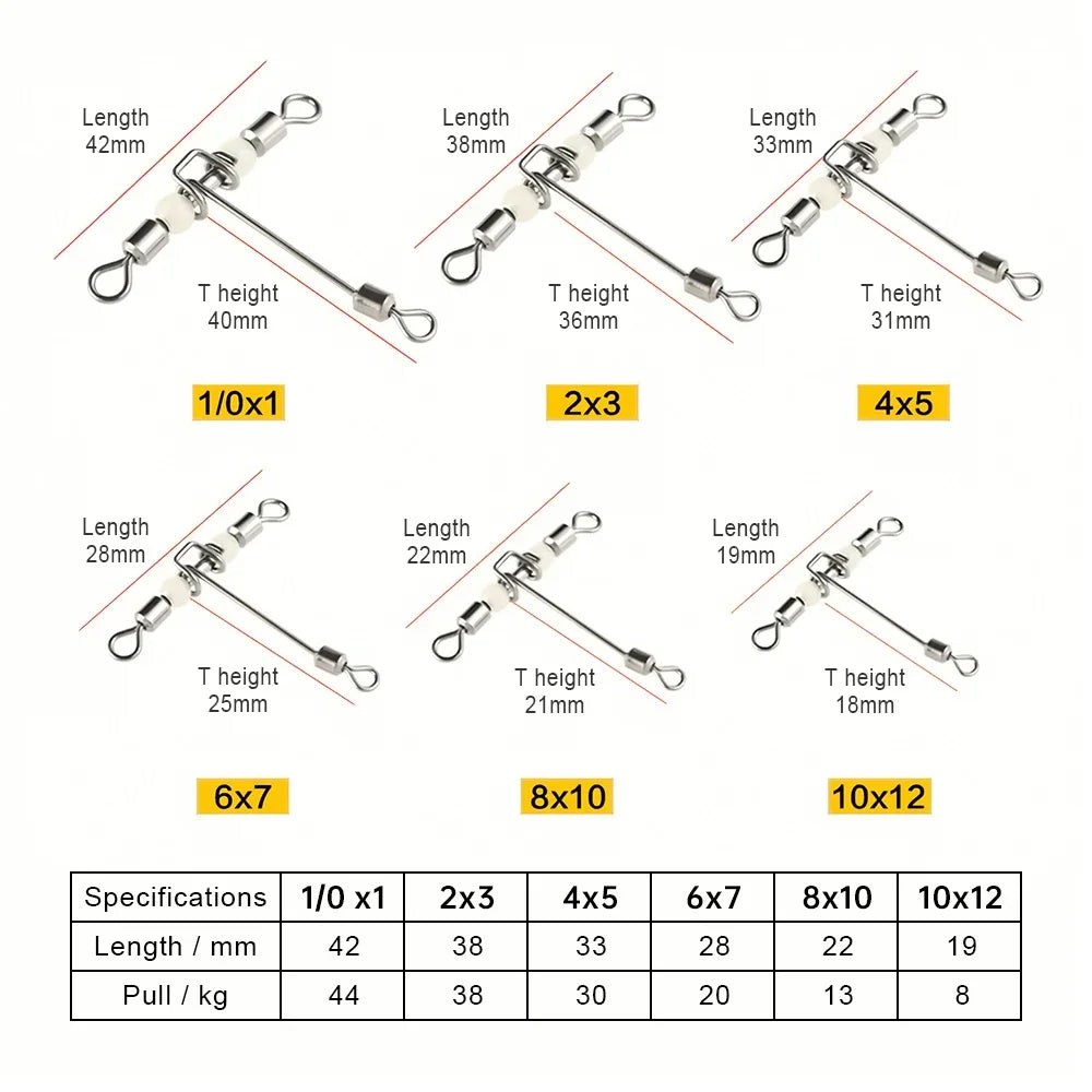 Fishing Swivels T-Shape