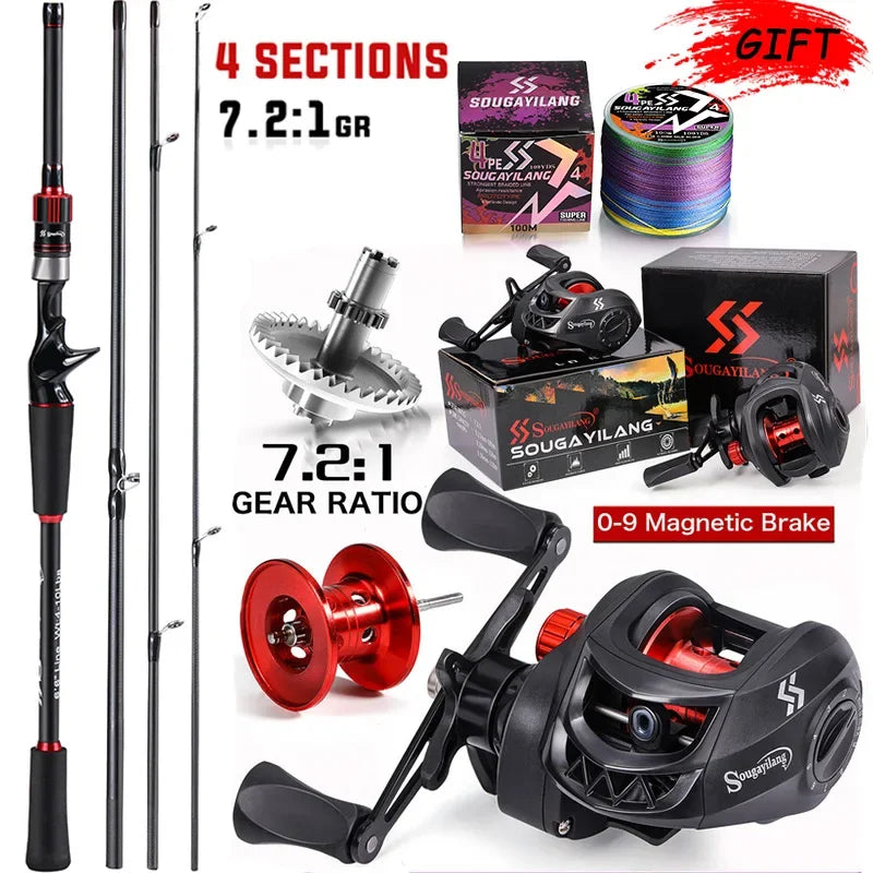 Sougayilang Fishing Rod and Reel Combo