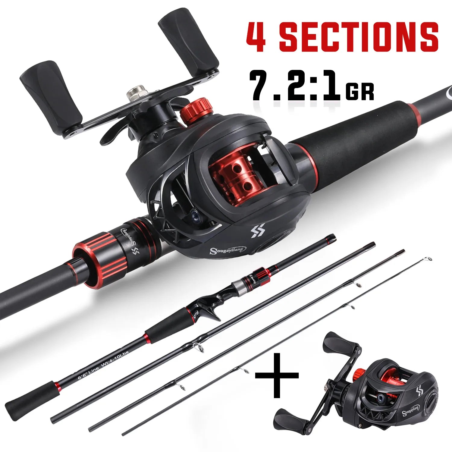 Sougayilang Fishing Rod and Reel Combo