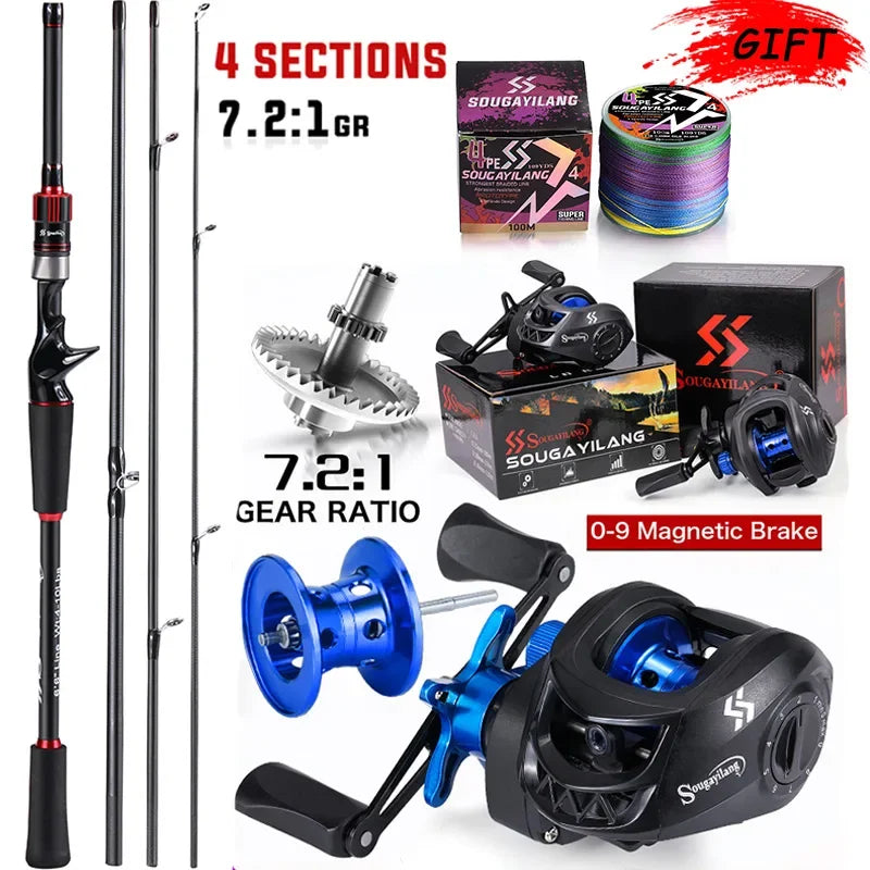 Sougayilang Fishing Rod and Reel Combo