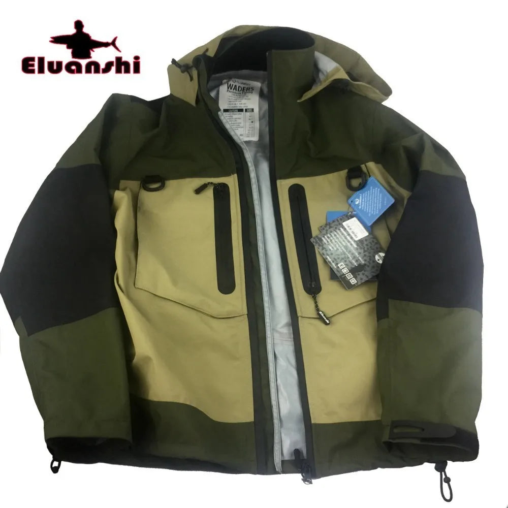 ELUANSHI Waterproof Fly Fishing Wader Jacket