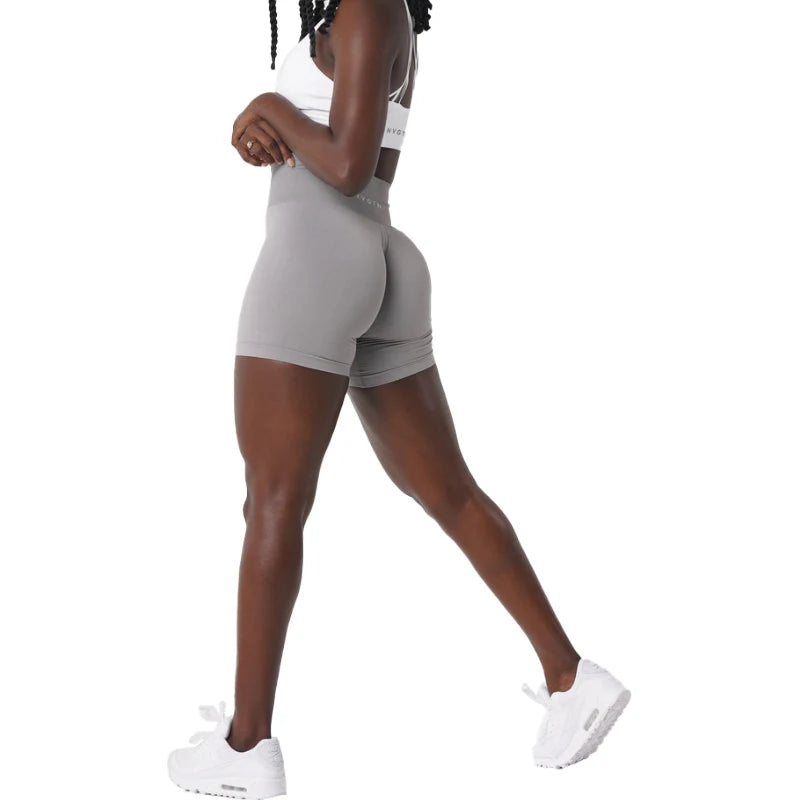 Spandex Solid Seamless Shorts