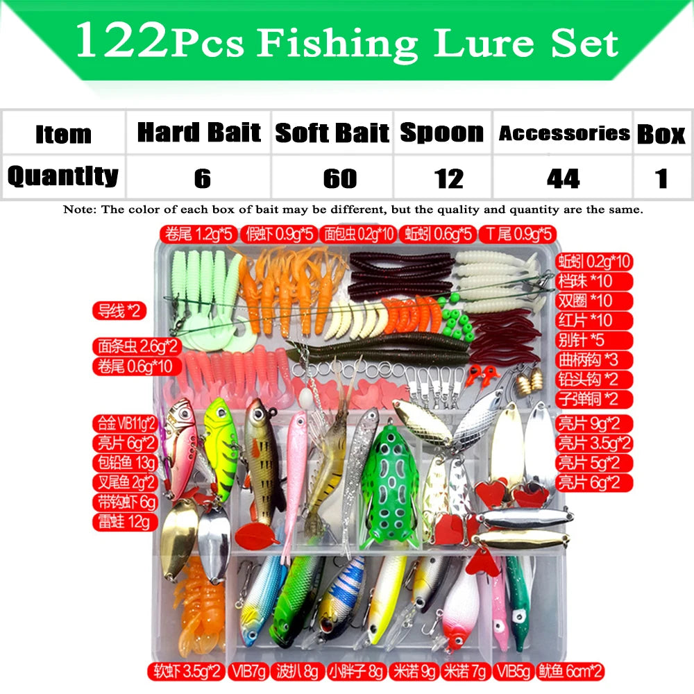 Fishing Lure Kit – Soft and Hard Bait Set