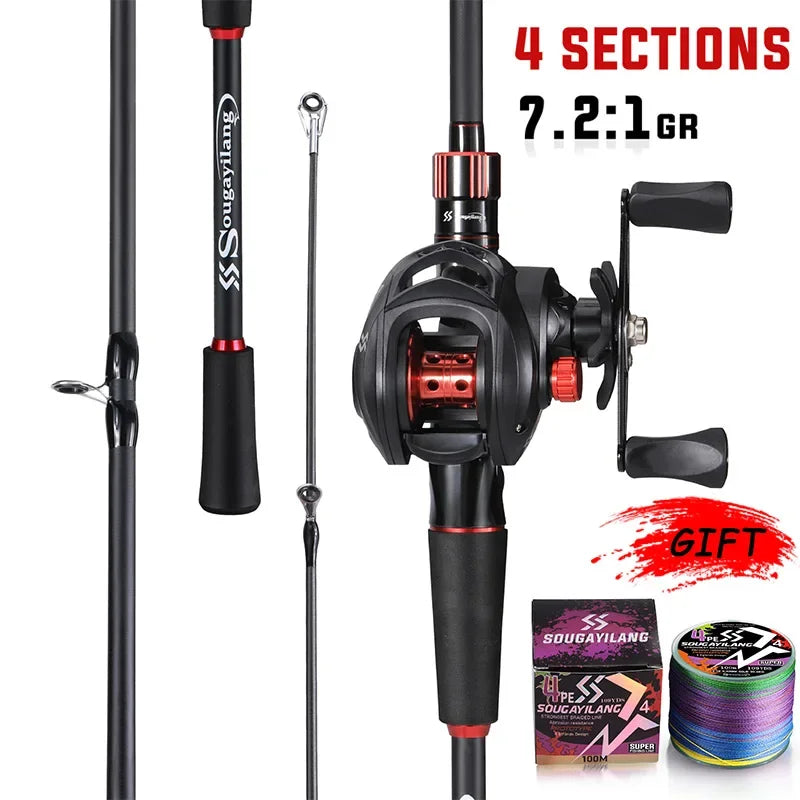 Sougayilang Fishing Rod and Reel Combo