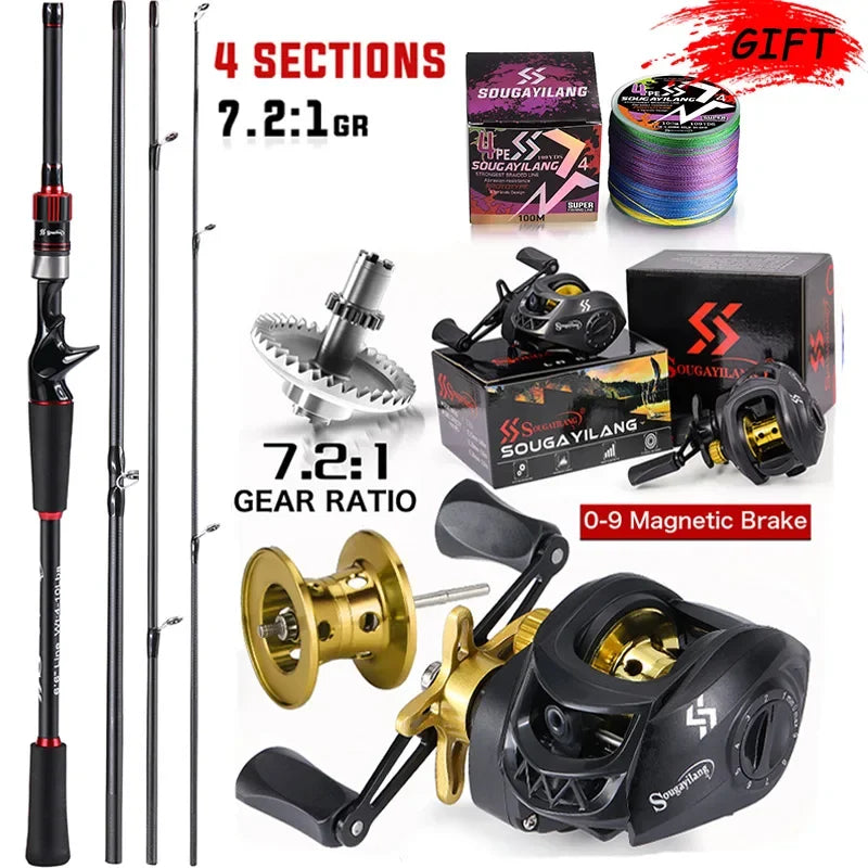 Sougayilang Fishing Rod and Reel Combo