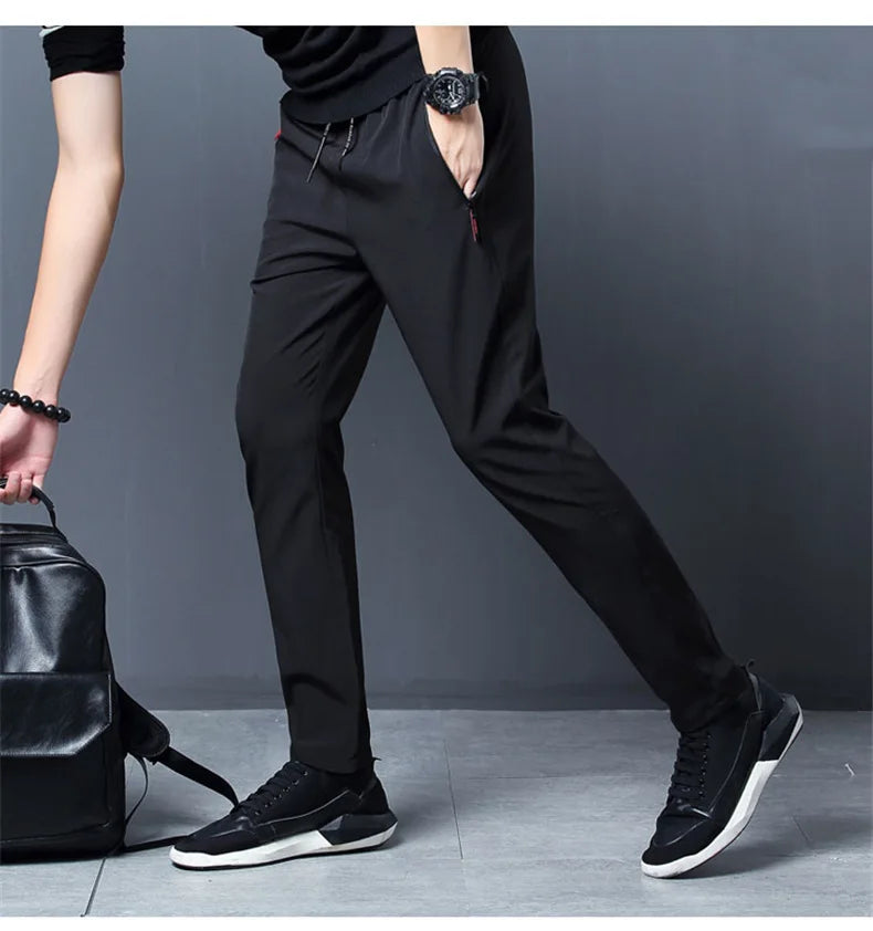 2024 Men's Running Pants Quick-Dry Thin Casual Trousers