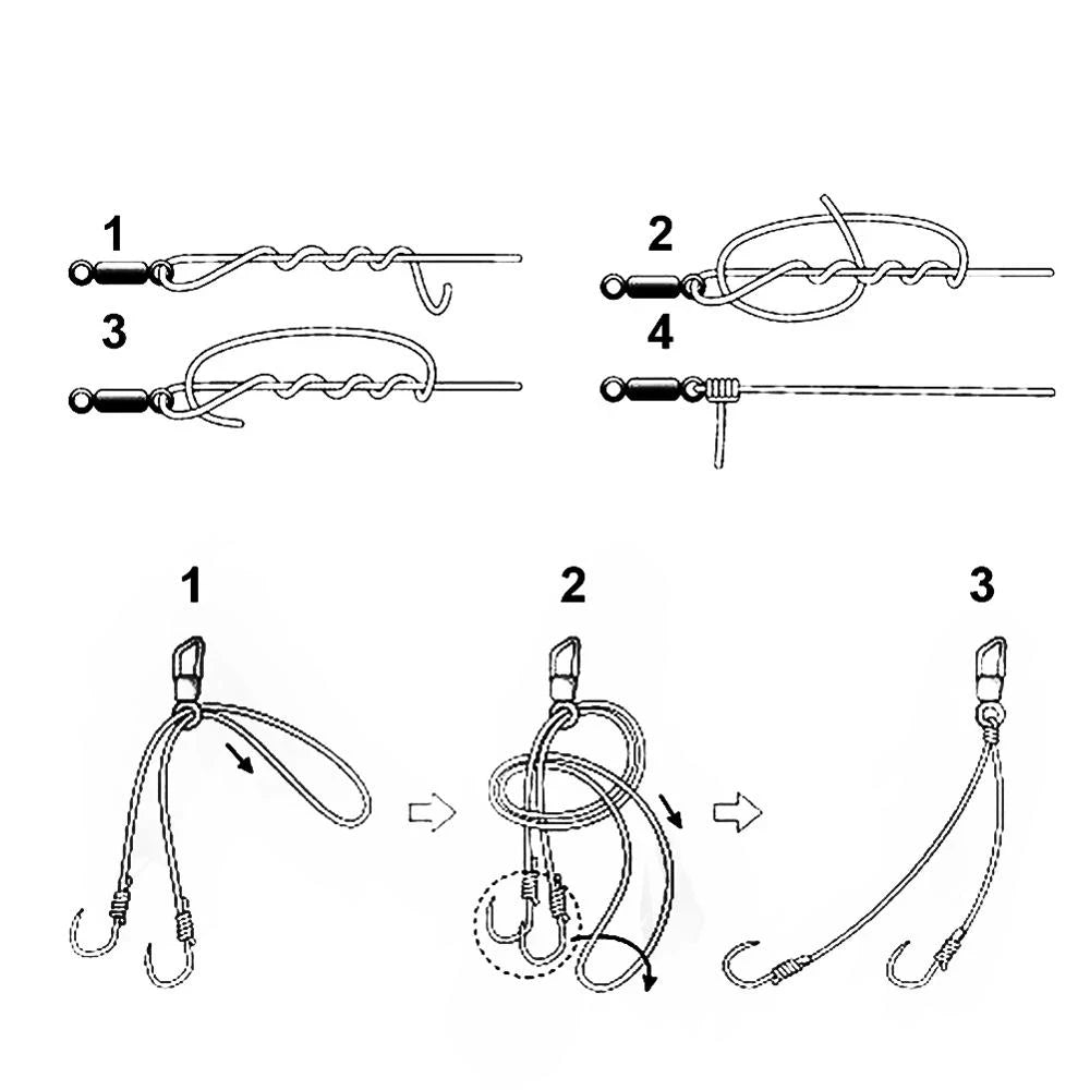 50/100pcs Bearing Swivel Fishing Connector