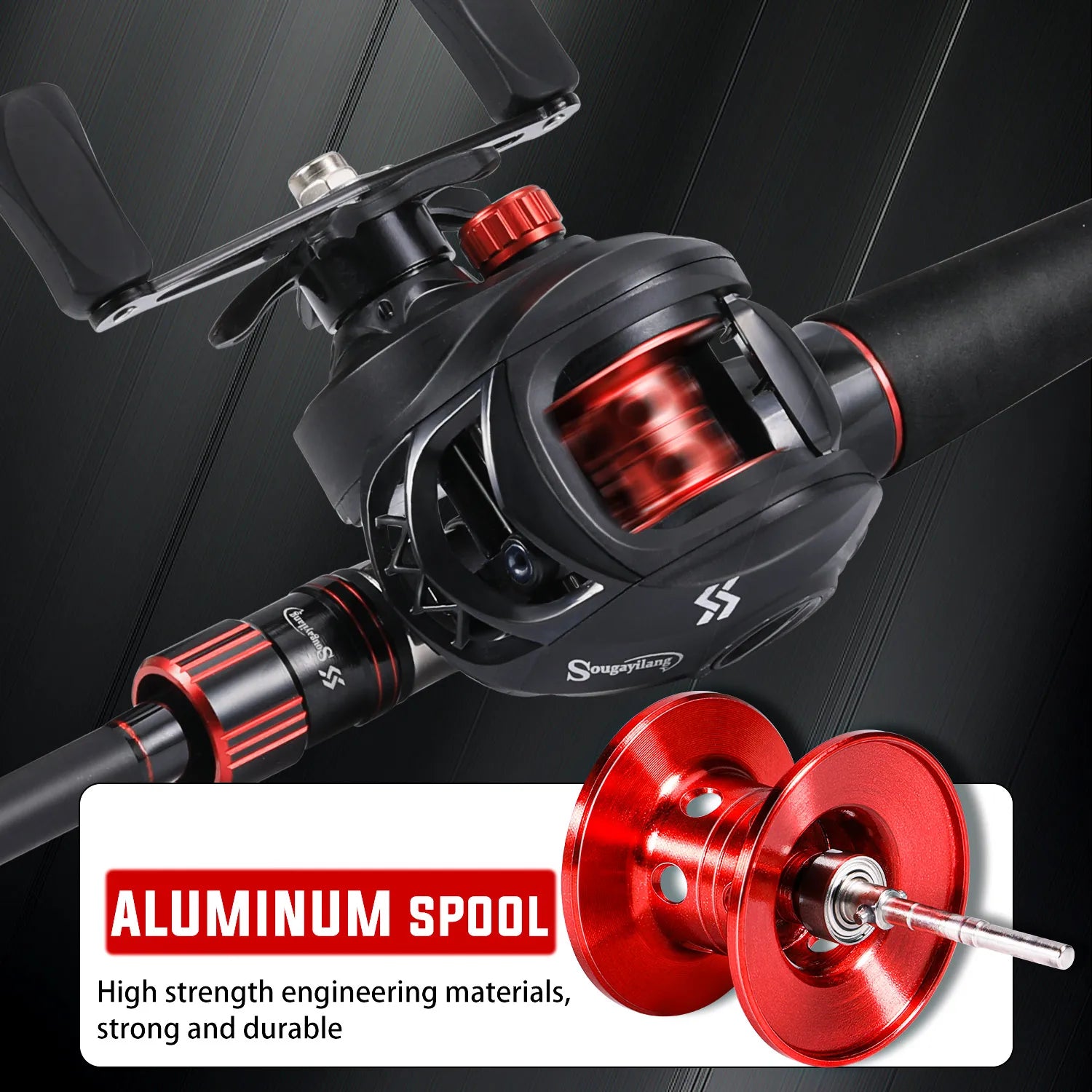 Sougayilang Fishing Rod and Reel Combo