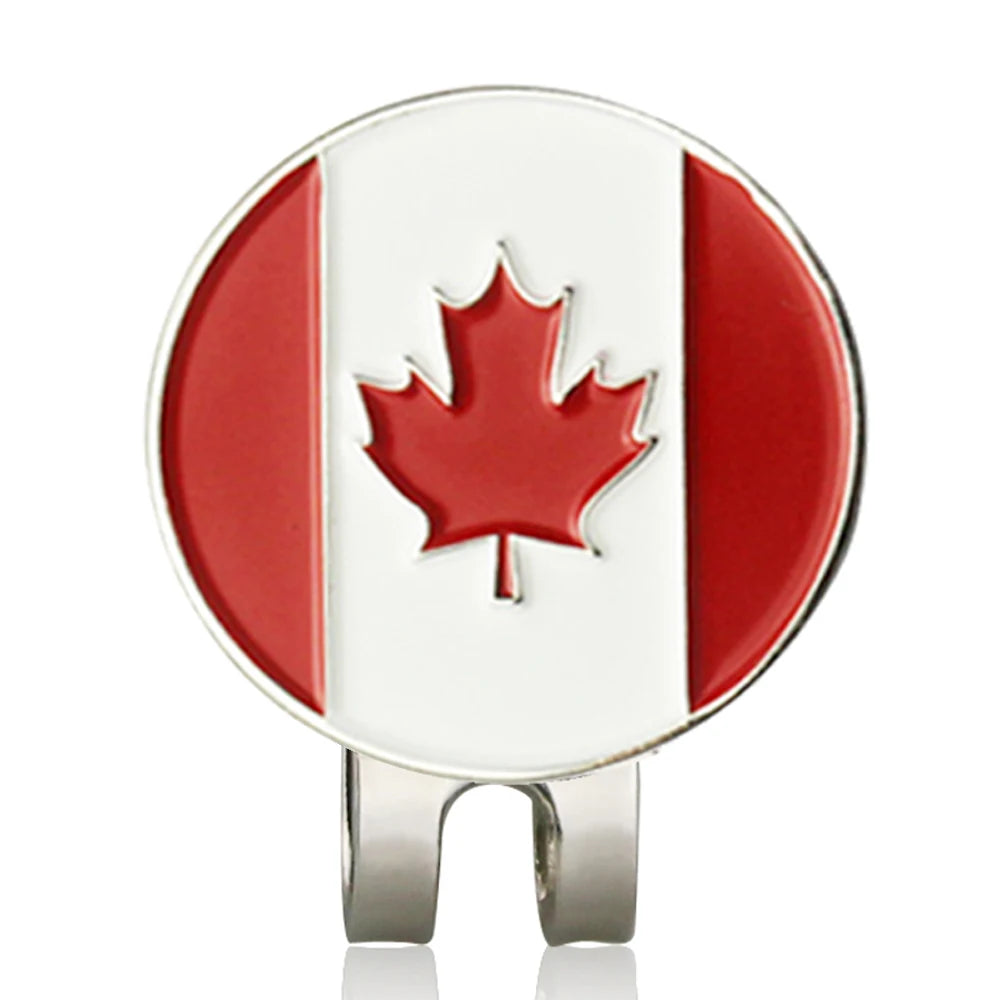 Golf Ball Marker with Magnetic Hat Clip