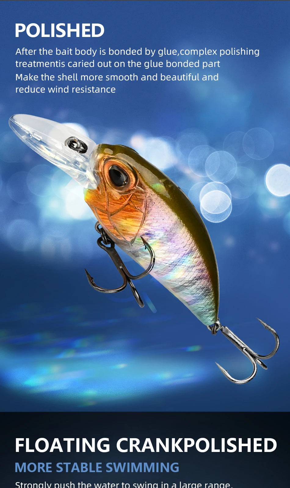 MEREDITH JERK CRANK M65 Floating Fishing Lure