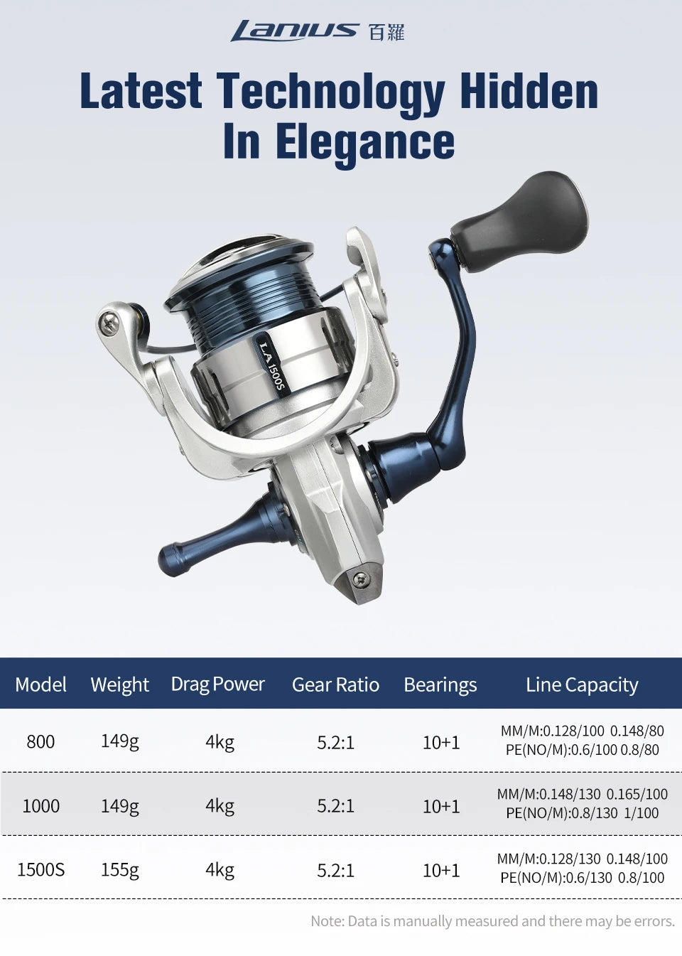 Ultralight Carbon Spinning Fishing Reel