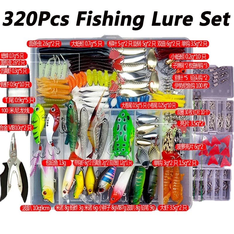 Fishing Lure Kit – Soft and Hard Bait Set