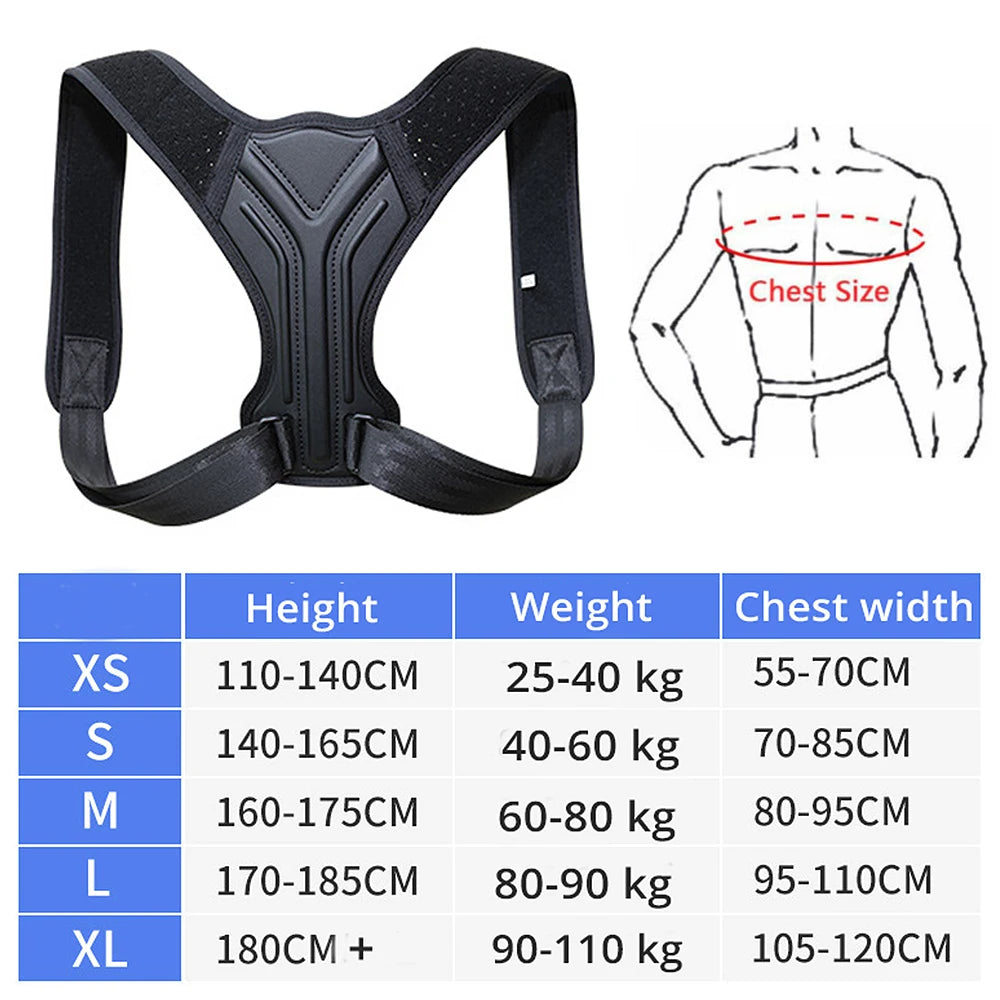 Adjustable Back Shoulder Posture Corrector Belt