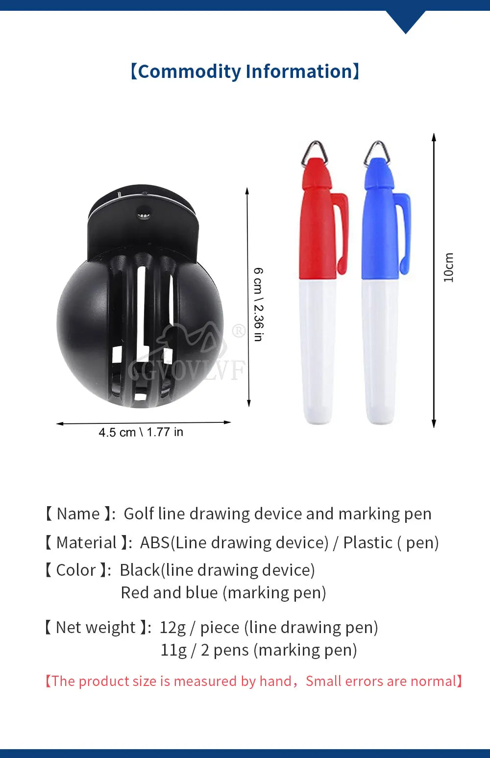 Golf Marker Hand Tools with Pens