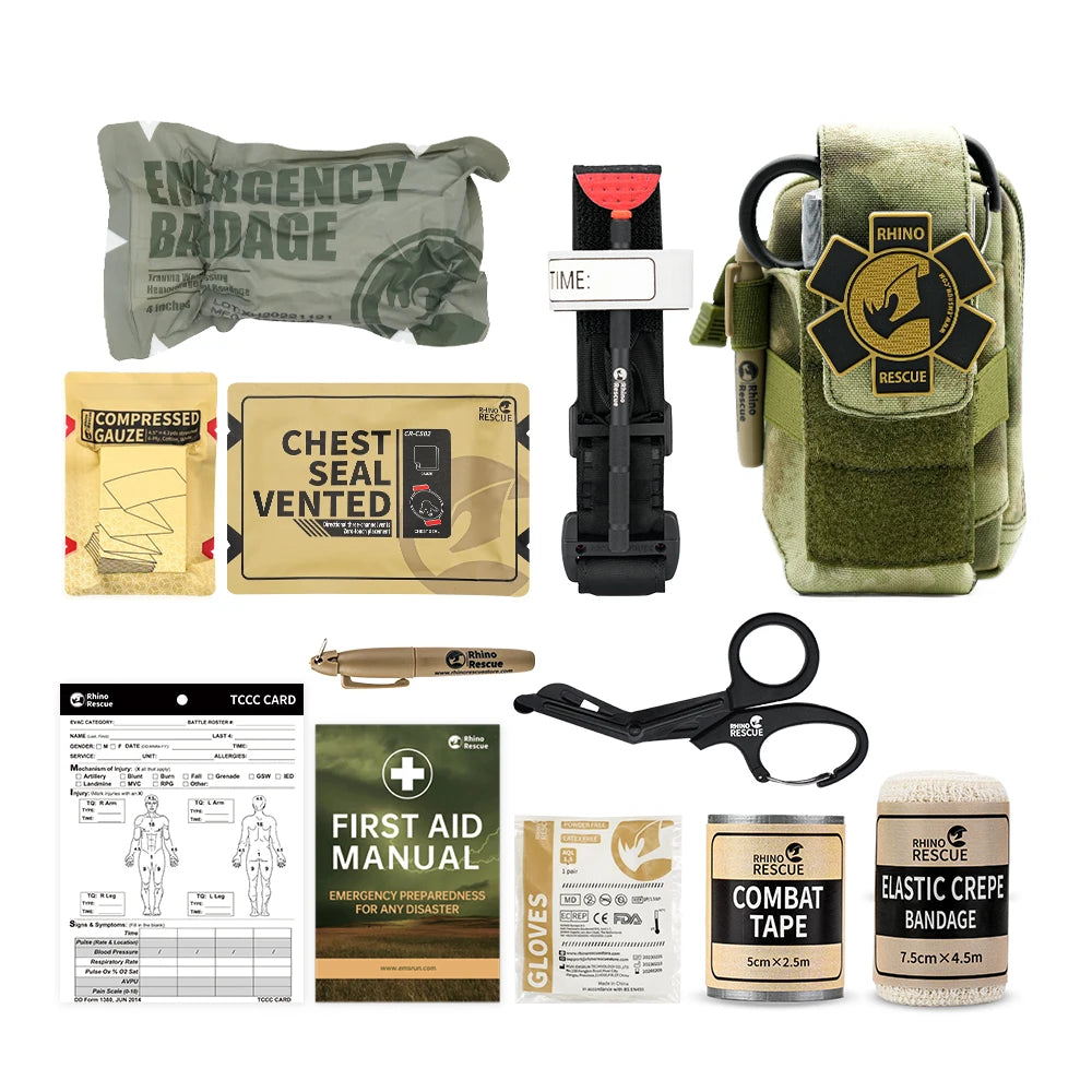 RHINO RESCUE EDC IFAK Survival Trauma Kit