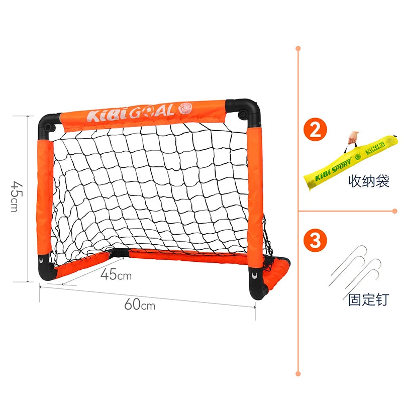 Mini Folding Soccer Goal Post Net Set