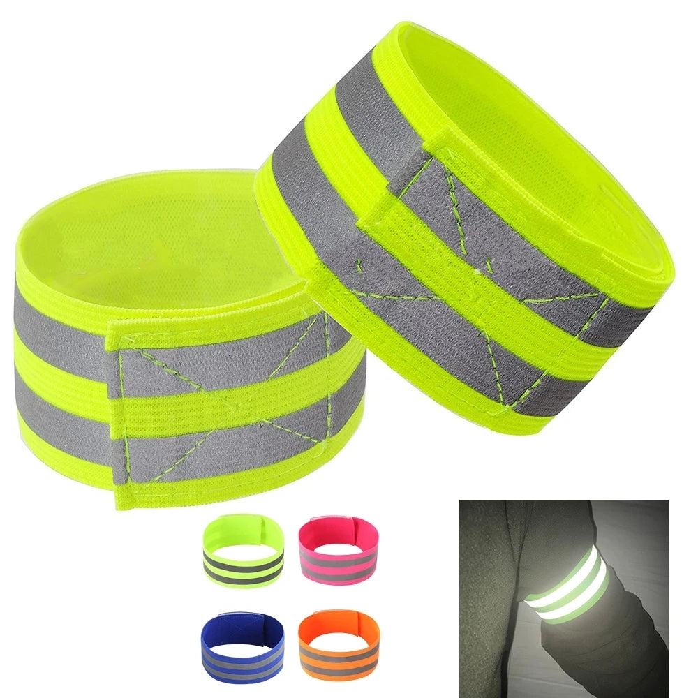 2PCS Running Reflective Arm Bands