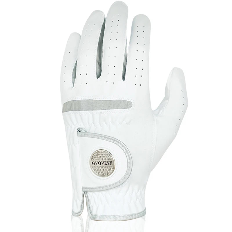 Golf Glove with Magnetic Marker