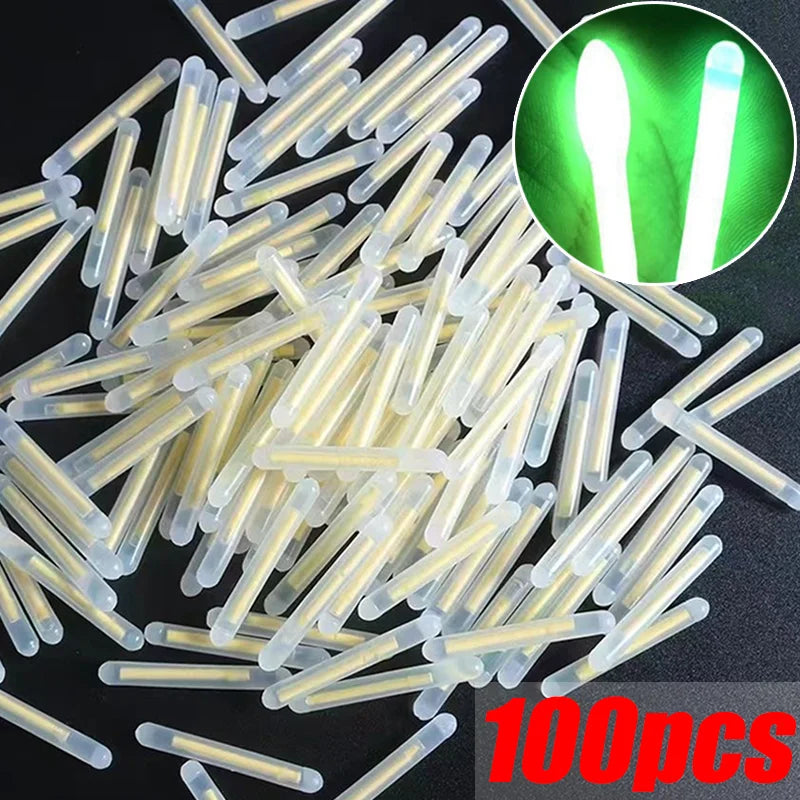 50/100PCS Firefly Fluorescent Fishing Rod Lights