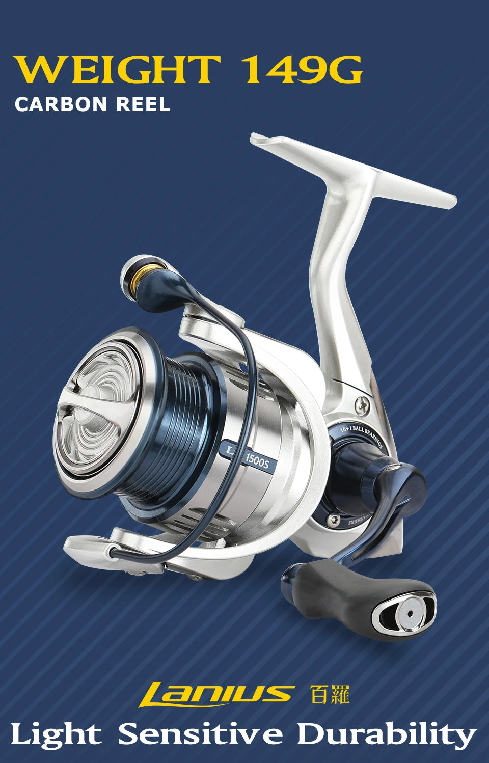 Ultralight Carbon Spinning Fishing Reel