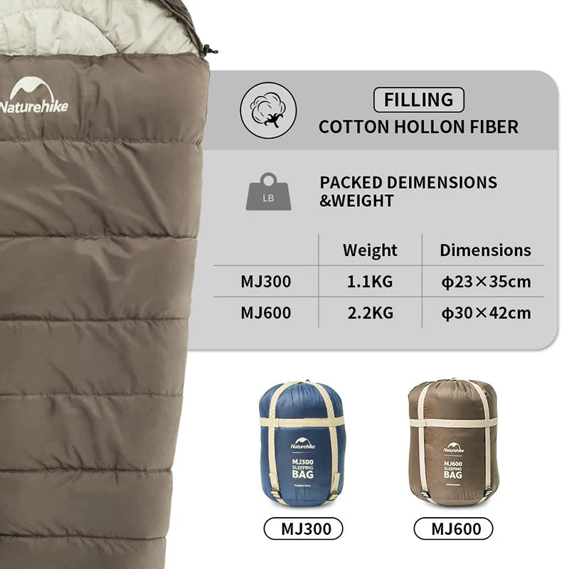 Naturehike Sleeping Bag MJ300 -1℃ Lightweight