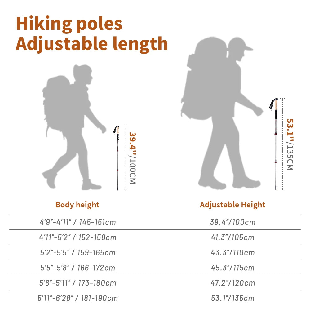 Naturehike Carbon Fiber Trekking Poles