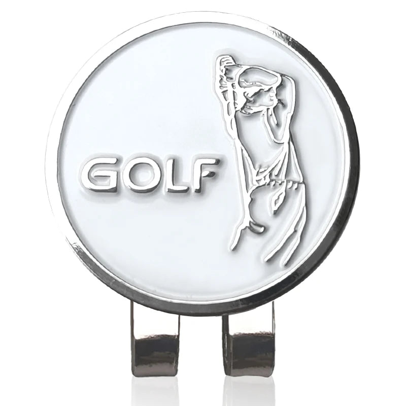 Golf Ball Marker with Magnetic Hat Clip