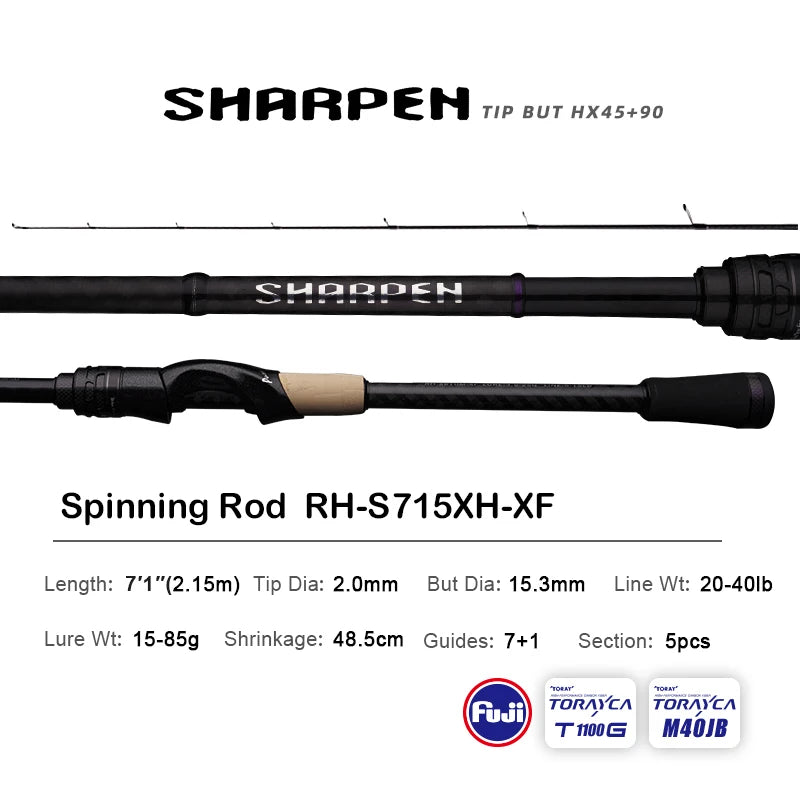 PURELURE SHARPEN Travel Fishing Rod