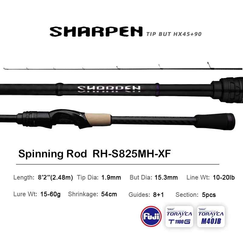 PURELURE SHARPEN Travel Fishing Rod